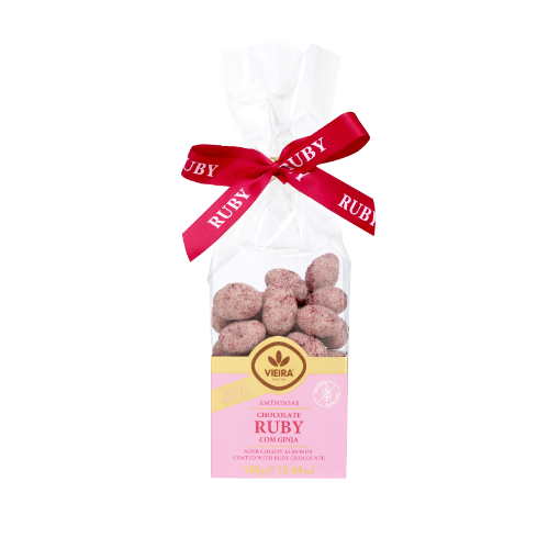 Premium Almond, Ruby Chocolate with Sour Cherry 160g