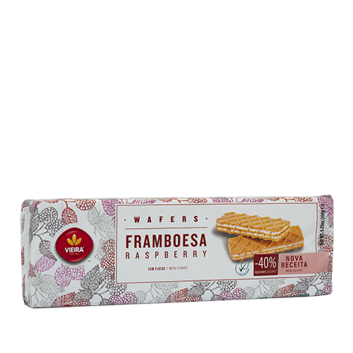 Wafers Framboesa 150G Lateral