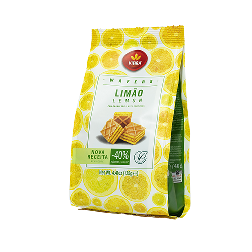 Wafers Limão 125G Lateral