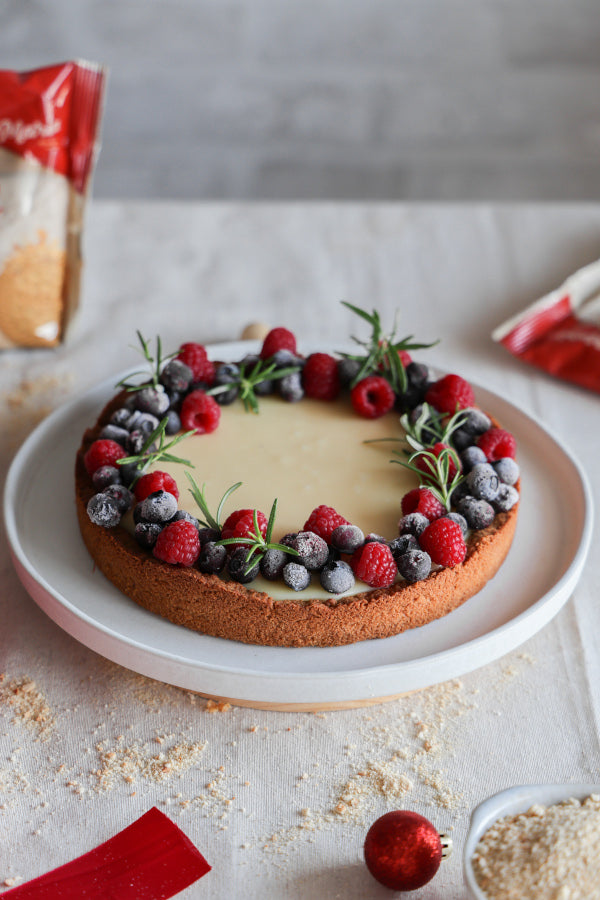 Tarte de Chocolate Branco com Bolacha Maria Vieira Chef