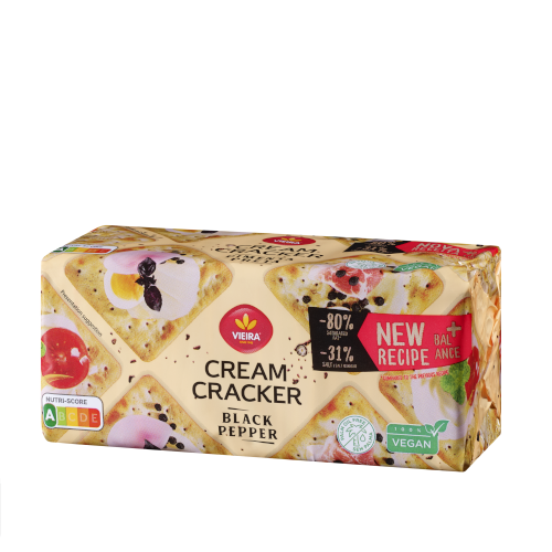 Bolachas Cream Cracker Pimenta Preta 200g