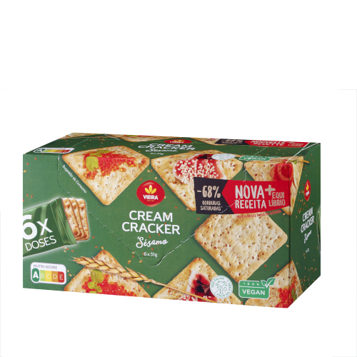 Cream Cracker Biscuits Sesame 186g