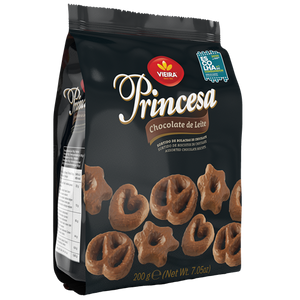 Bolachas Sortido Princesa Natal Chocolate de Leite 200g