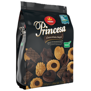 Bolachas Sortido Princesa Chocolate Negro Natal 200g