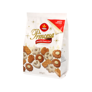 Bolachas Sortido Princesa Chocolate Branco e Coco 200g