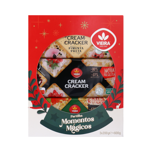 Pack Natal Cream Cracker 600g (3x200g)