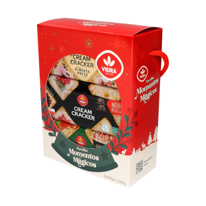 Pack Natal Cream Cracker 600g (3x200g)
