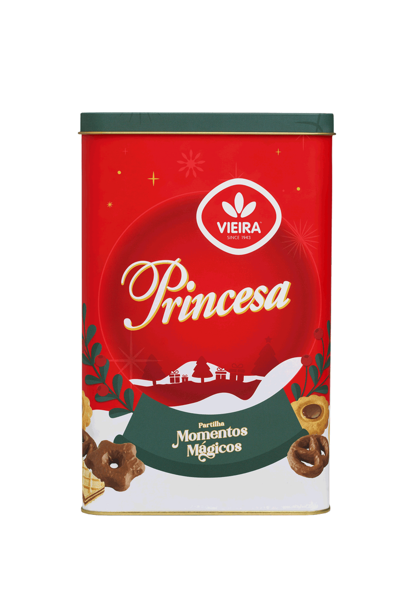 Bolachas Sortido Princesa Lata Natal 400g