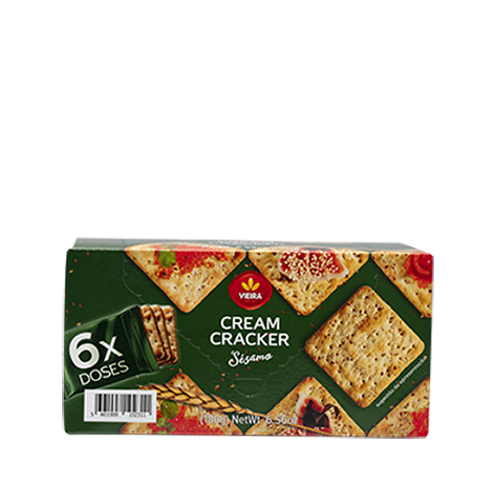 Cream Cracker Biscuits Sesame Snack Pack 186g