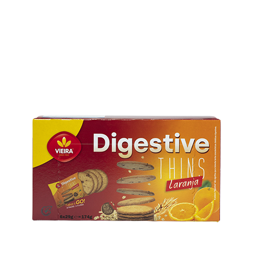 Digestive Thins Biscuits Orange 174g 