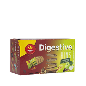 Bolachas Digestive Thins Maçã, Canela E Corintos 174g