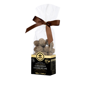 Amêndoas Chocolate Negro Caramelo c/Flor do Sal 160g
