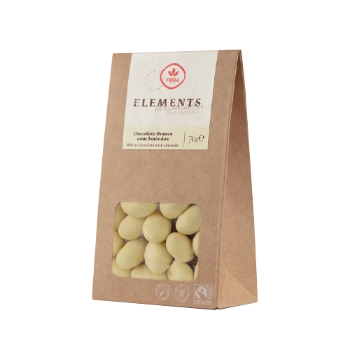 White Chocolate with Almond 70g
