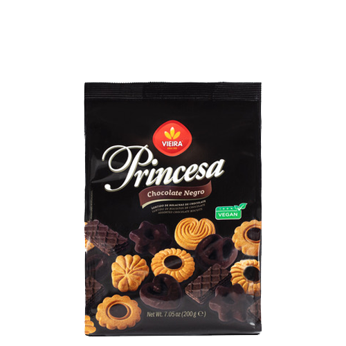 Bolachas Sortido Princesa Chocolate Negro 200g