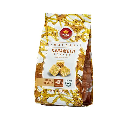 Wafers Caramelo 125G Lateral